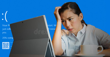 woman at computer